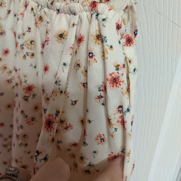 Monteau Beige Pink Floral Dress - Picture 7 of 9